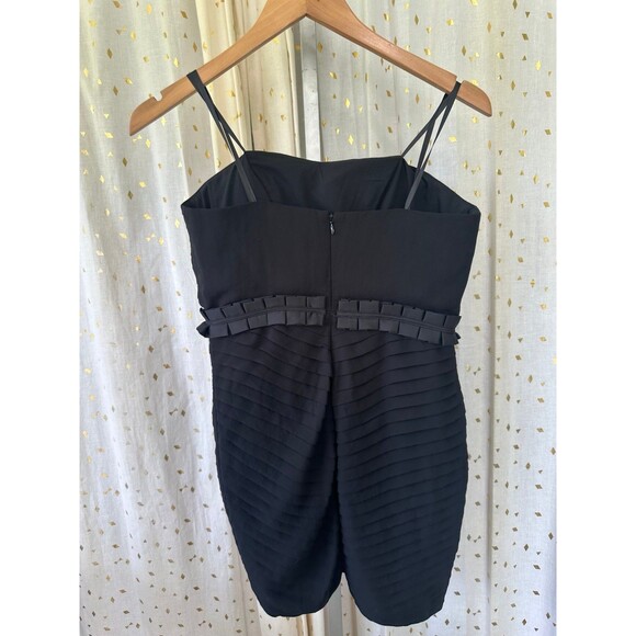 BCBGeneration NWT Semi-Formal Strapless Multi-Pleat Black Cocktail Dress 2 - Picture 3 of 6